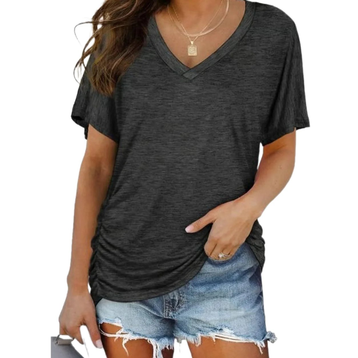 Classic V-Neck Short Sleeve T-Shirt | Ultra-Soft Everyday Essential