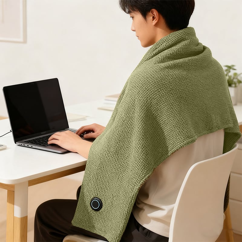 Portable Heated Shawl – Stay Warm Anywhere, Anytime