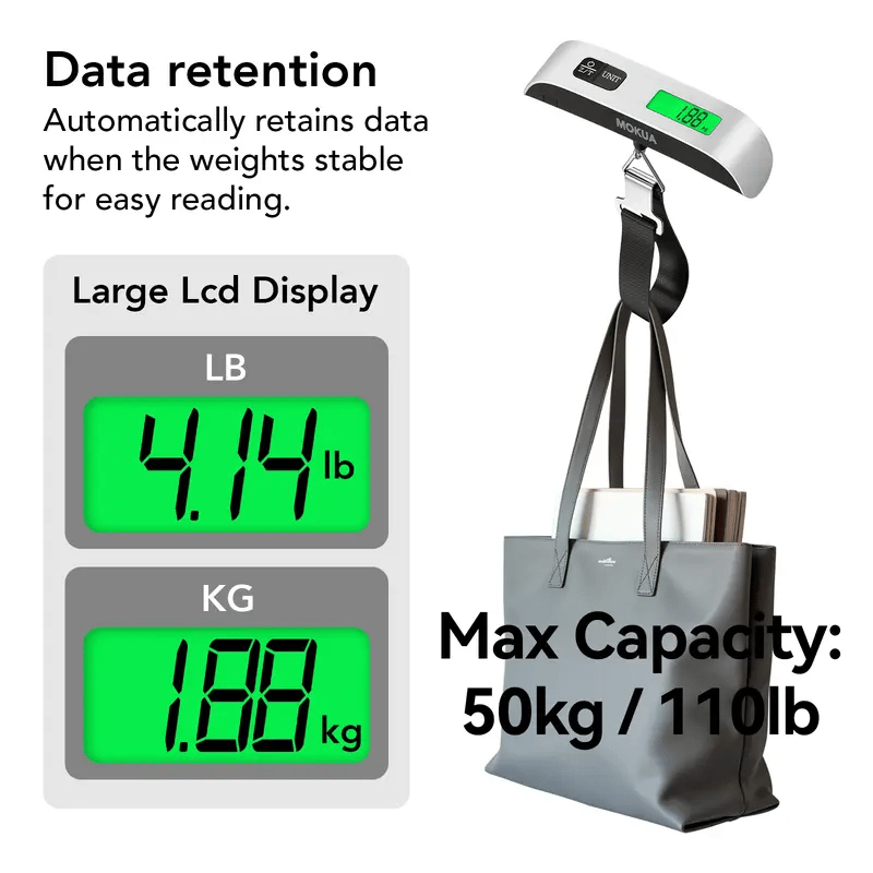 ⚡Flash Sale🔥 50K+ SOLD! Almost Gone - Portable Digital Luggage Scale Accurate Weighing