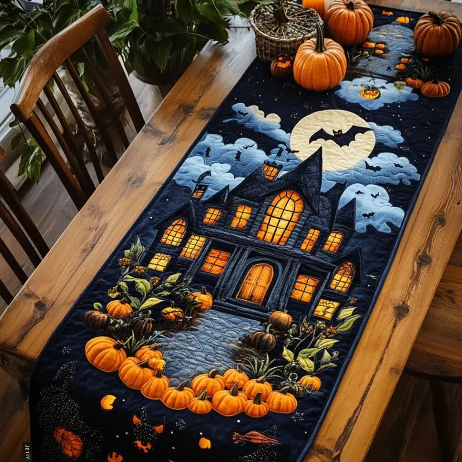🍽️New Arrival: Quilted Table Runner with Vivid 3D Design