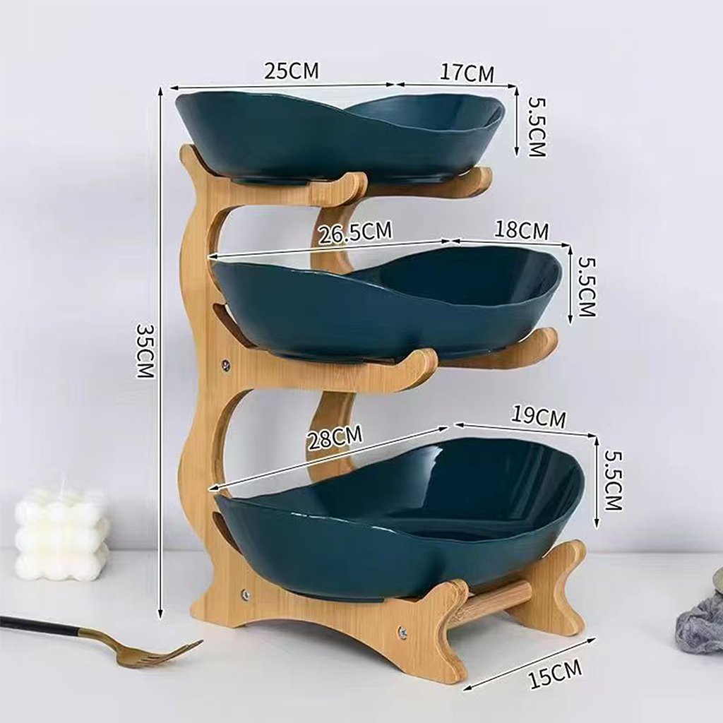 🌽Holiday Sale 50%o ff 🍬3-tier luxury wooden fruit stands