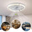 Remote-Controlled Adjustable Ceiling Fan Light