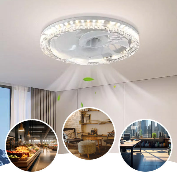 Remote-Controlled Adjustable Ceiling Fan Light