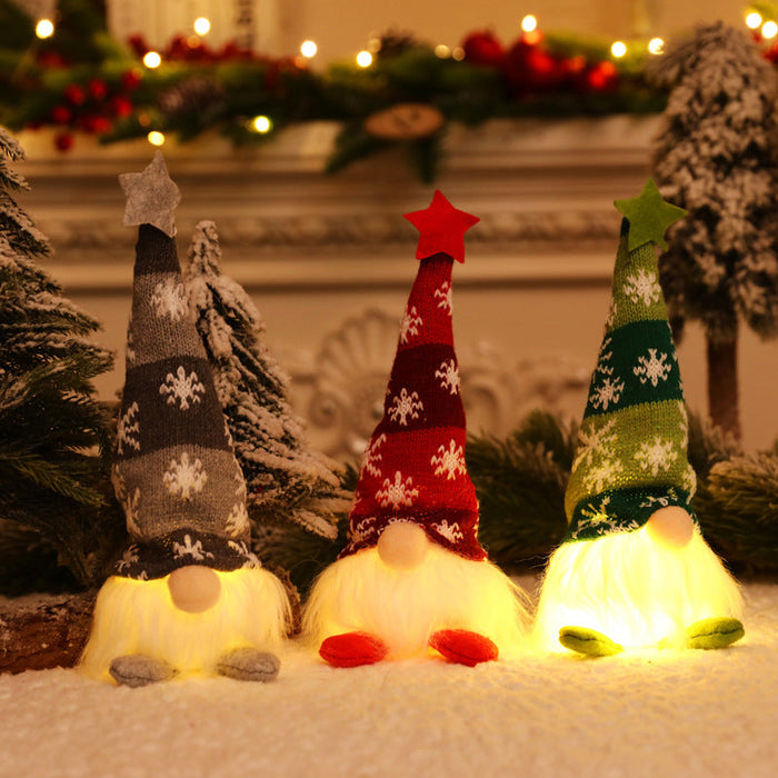 🎁Early Xmas Sales 🎅Faceless Christmas Gnome Doll Lights Hanging Ornament