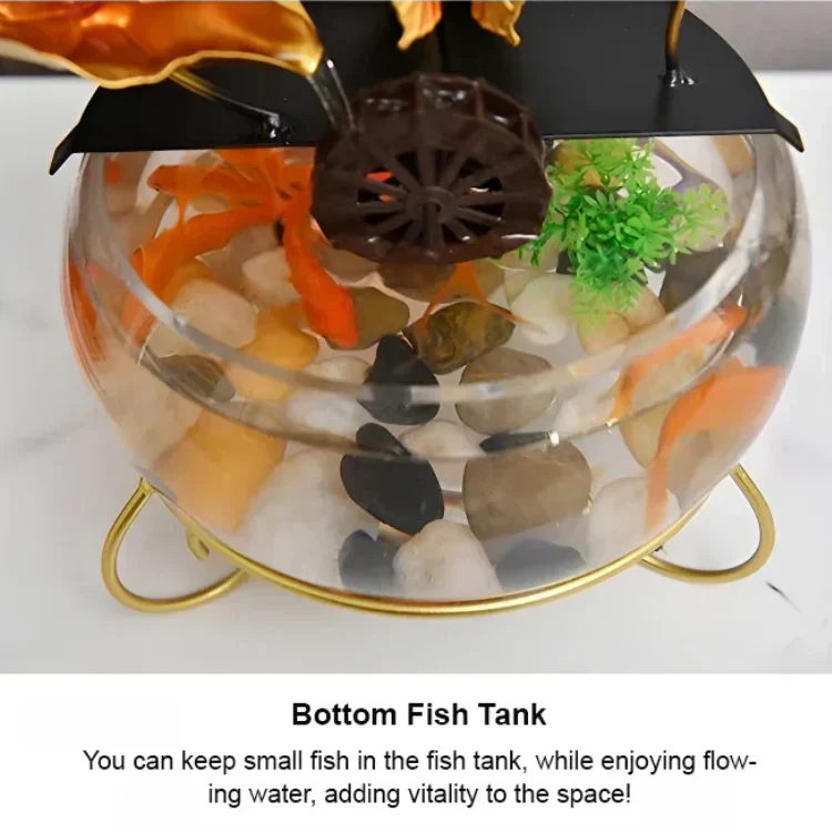 🔥Creative luxury ornament in the shape of an aquarium with lotus