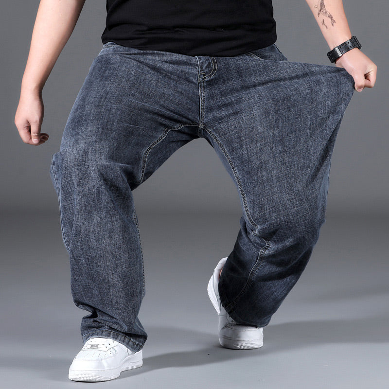 ⏰Stylish Loose High Stretch Straight Leg Jeans