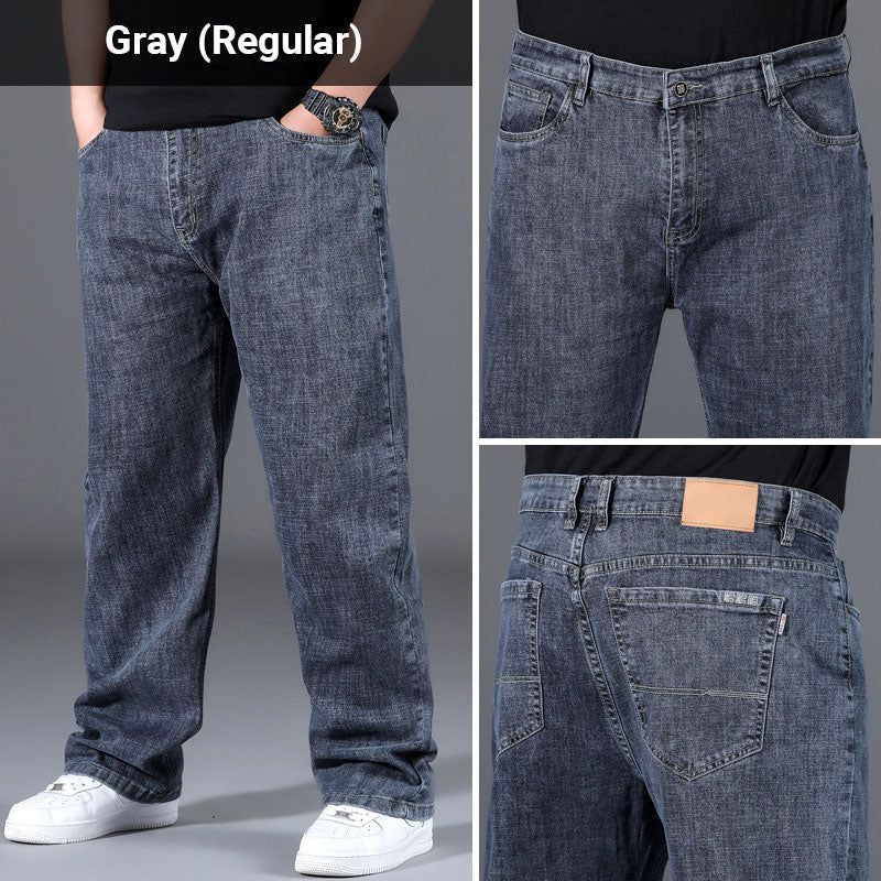 ⏰Stylish Loose High Stretch Straight Leg Jeans