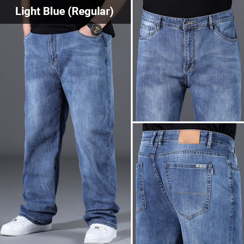 ⏰Stylish Loose High Stretch Straight Leg Jeans
