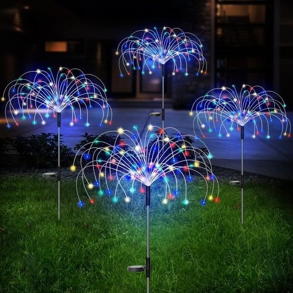 📢📢BIG SALE-BUT 2 GET 1 FREE !⏰⏰Waterproof Solar Garden Fireworks Lamp