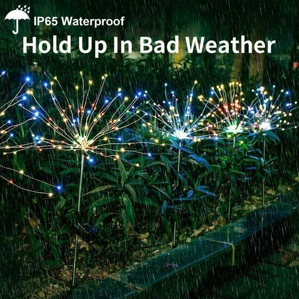 📢📢BIG SALE-BUT 2 GET 1 FREE !⏰⏰Waterproof Solar Garden Fireworks Lamp