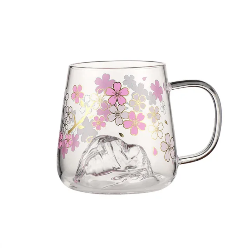 Mount Sakura Color Changing Glass Mug
