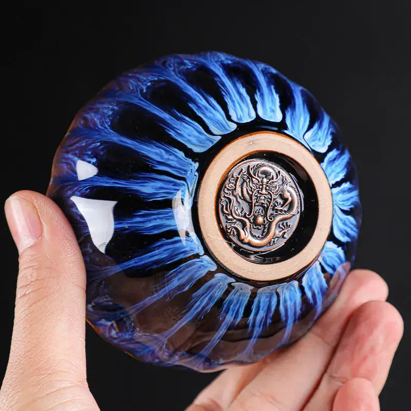 Blue Peacock Tea Cup
