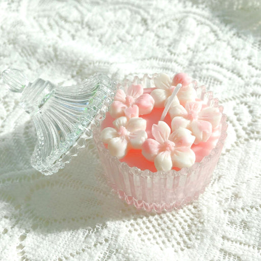 Sakura Cupcake Candle