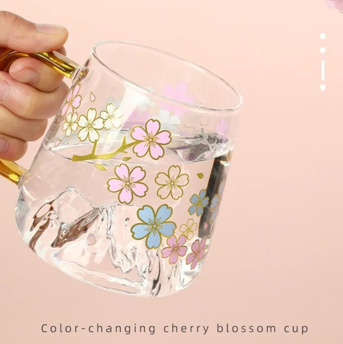 Mount Sakura Color Changing Glass Mug