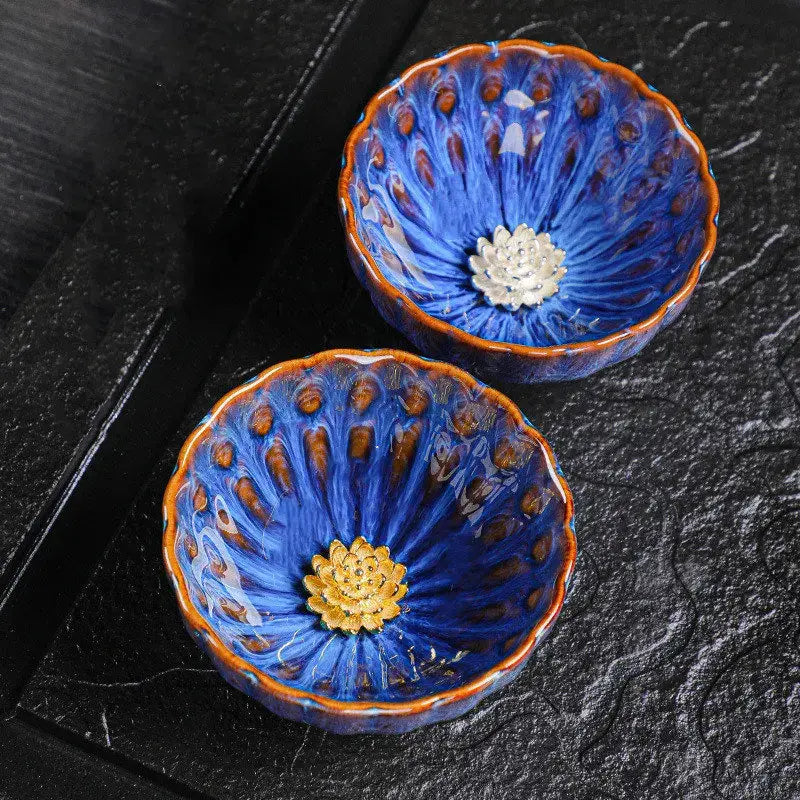 Blue Peacock Tea Cup